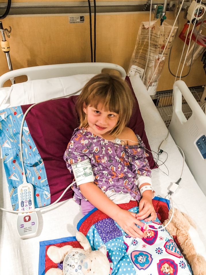 little girl in hospital dipg diagnosis 