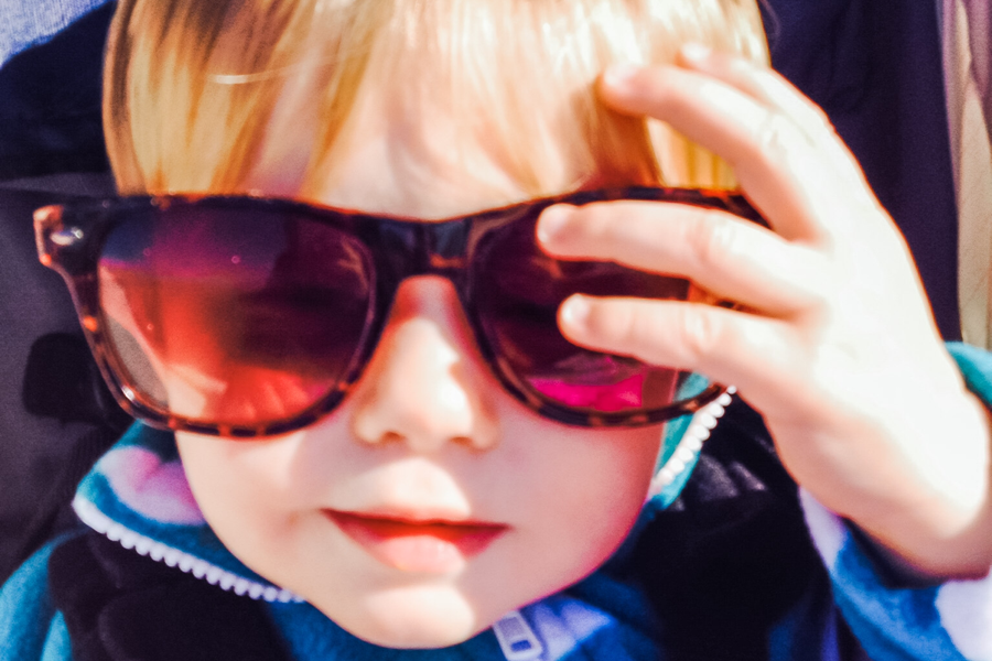 dipg warrior dylan as a baby in sunglasses